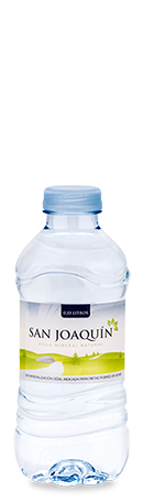 imagen sobre el formato de la botella mini de Aguas de San Joaquín