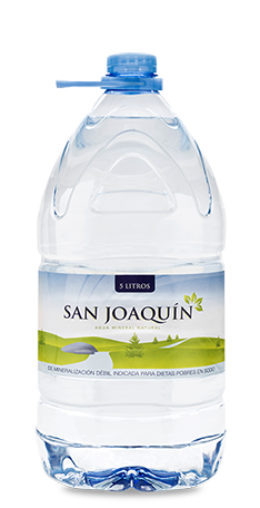 imagen sobre el formato de la botella super de Aguas de San Joaquín